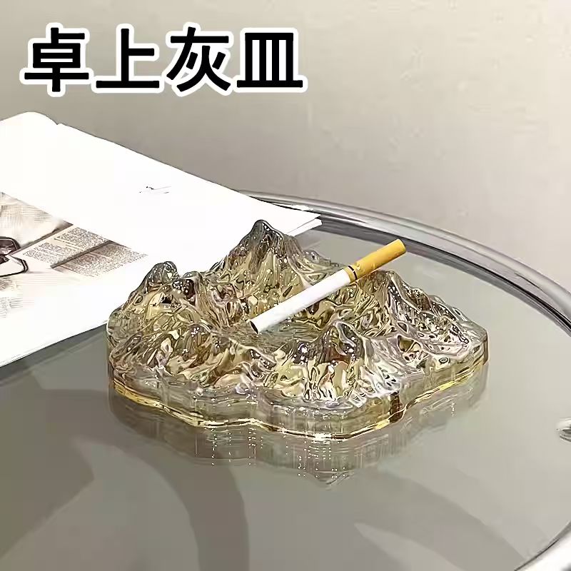 インテリアグッ 屋外 室内 洗いやすい 大容量 デザイン インテリア 喫煙具 タバコ固定 アイスバーグ型..