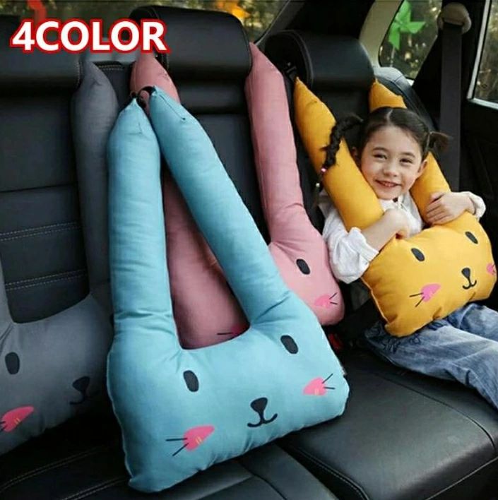 H型シートベルトカバー 車用パッド ショルダーパッド 洗える ふわふわ 位置調節 子供用 シートベルトク..