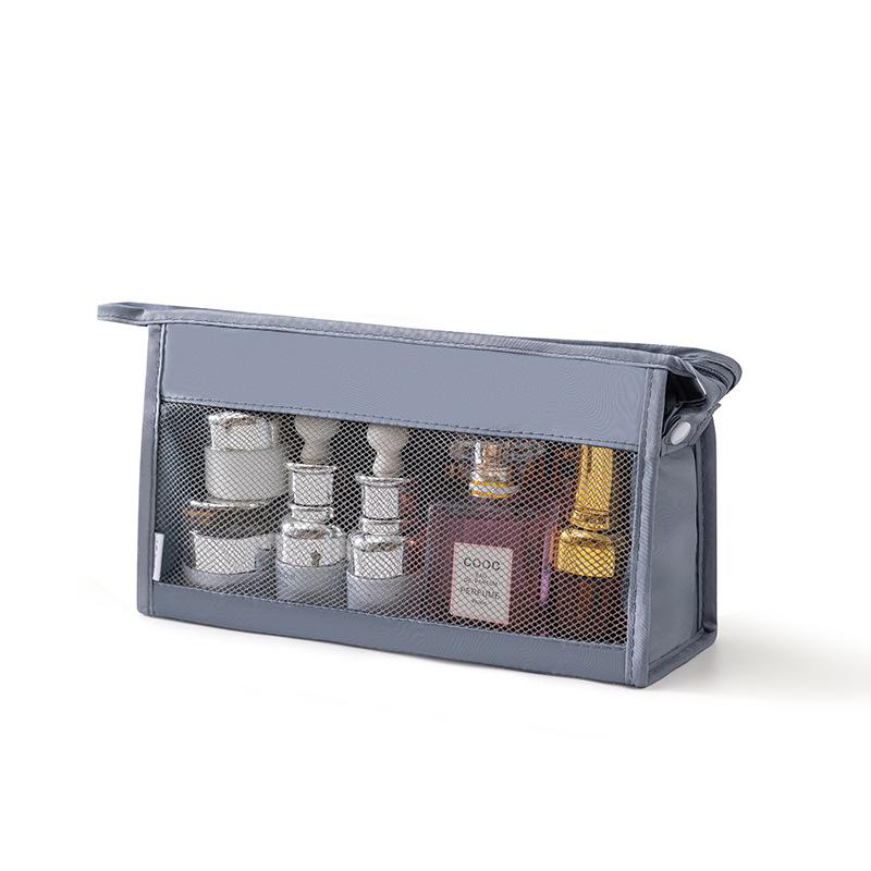 洗漱ポーチ レディース メンズ 旅行用 洗面用具収納バッグ 携帯用 出張 トラベルポーチ 化粧ポーチ オックスフォード生地 多用途 ベージュ ブルー グレー ピ...