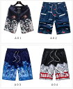 フィットネス ビーチウェア プール ショーパン 海 メンズ 水泳服 花柄 ハーフパンツ トランクス メンズ 海水パンツ トランクス サーフパンツ 水陸両用 スイ...