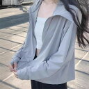 メッシュ 指穴 日焼け防止 送 体型カバー 服 吸湿 レディース ス 帽子 冷感 ラッシュガード 薄手 大きいサイズ フード付き つば 長袖 カット アウター シャリ感 紫外線対策 冷感 パーカー サンバイザー 速乾 夏 対策(4)