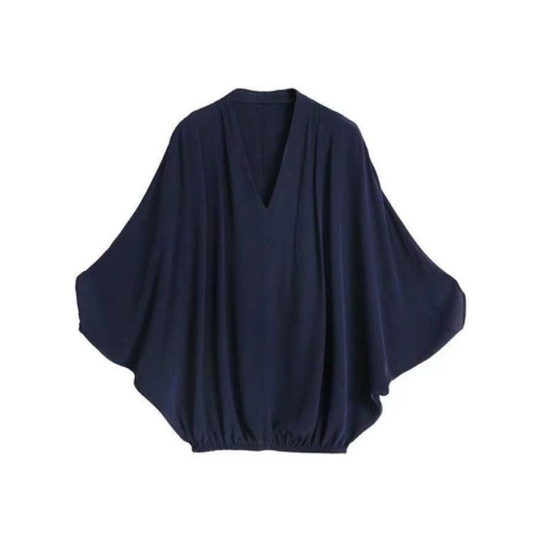 代 Vネック 5分袖 ドルマン袖 プルオーバーブラウス tシャツ ゆったり 代 大きいサイズ シャツブラウス レディース ドルマン袖 通勤服 代 体型カバー ナチュラル ブラウス おしゃれ シフォン ス ブラウス シャツブラウス 抜け感 大きいサイズ