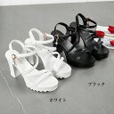 厚底サンダル チャンキーヒール おしゃれサンダル アンクルストラップサンダル トラックソールサンダル ハイヒール 太めヒール レディース - 靴 美脚脚長 歩きやすい