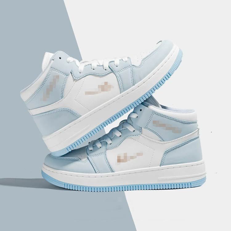 白 スニーカー ハイカット レディース メンズ 厚底スニーカー 配色 ダンスシューズ ヒップホップ ハイ..