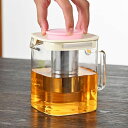 直火 ガラス急須 ティーポット 洗いやすい ml 麦茶 フルーツティー 透明 シンプル 送料無料 工芸茶 大容量 紅茶ポット 耐冷 ガラスポット ハーフティー ...