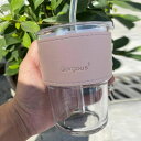 耐冷 便利 男女兼用 誕生日 透明 ミルクティーカップ コーヒーカップ ストローカップ ストロータンブラー 携帯 ガラスカップ 耐熱 蓋とストロー付き 軽量 記...