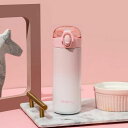 子供 ボトル ステンレス 保温 蓋付き ml/ml 大人 ワンタッチ 水筒 保冷 直飲み 漏れ防止 通学 通勤 おしゃれ ストロー 真空断熱