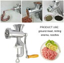 腸詰め アルミニウム合金 ステンレス 家庭用 ひき肉器 手動挽肉機ミートグラインダー ソーセージ作り 唐辛子 ソーセージマシン 刀 最新改良品 錆防止 ミンサー 手動式 手作り 多機能 ミンチ機(3)