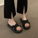 【送料無料サンダル 軽量 洗える シューズ ルームシューズ 厚底サンダル ミュール 散歩 選べる色 .-cm ビーチサンダル 室外兼用 レディース ゴム 歩きやすい おしゃれ 夏用 美脚 スリッパ サンダル 疲れない 室内用 滑り止め