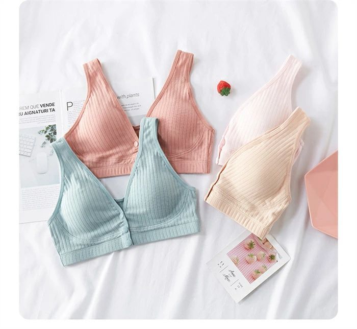 産後 XXXL 下着 可愛い ナイトブラ 授乳用 L マタニティブラ カップ付き ワンタッチ授乳 フロントホック フロントオープン ブラジャー XL 垂れ防止 ノンワイヤー 授乳ブラ インナー XXL M