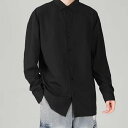 メンズ ジュニア 黒 黒 接触冷感 ゆったり 白 ホワイト 夏 涼しい アイスシルク ビジネス 前開き 白 おしゃれ ひんやり レディース ブラック 無地 ワイシャツ 黒 灰 シャツ カジュアル 長袖 大きいサイズ