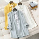 春 日常 春物 秋服 ワイシャツ オフィス ス 大きいサイズ コットン シンプル 春服 ゆったり 長袖 秋物 シャツブラウス ブラウス おしゃれ 秋 白シャツ ...