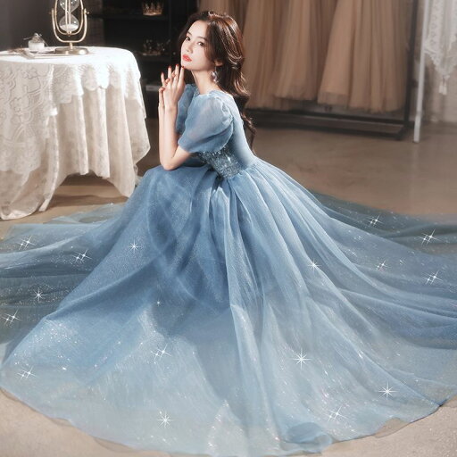 イブニングドレス ウエディングドレス ブルー ロングドレス パフスリーブ 結婚式 発表会 披露宴 プリンセスドレス 卒業式 花嫁 コンクール パーティードレス 二次会 演奏会 グレー Aラインドレス ウェディングドレス ゲストドレス カラードレス ブライダル 編み上げ イブニングドレス ウエディングドレス ブルー ロングドレス パフスリーブ 結婚式 発表会 披露宴 プリンセスドレス 卒業式 花嫁 コンクール パーティードレス 二次会 演奏会 グレー Aラインドレス ウェディングドレス ゲストドレス カラードレス ブライダル 編み上げ