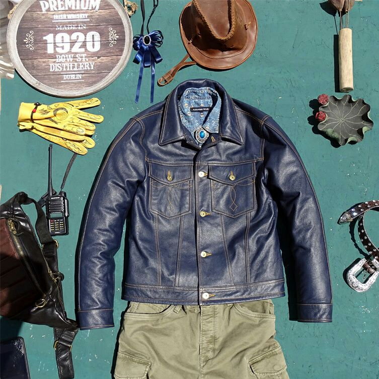 ライダースジャケット レザージャケット 牛革 バイクジャケット 本革 革ジャン メンズファッション S〜..