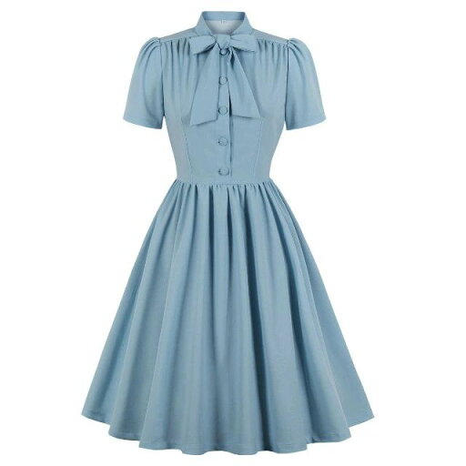 Aライン 襟付き 50年代 プレゼント ロカビリー ドレス S-2XL 誕生日 膝丈 半袖 かわいい お呼ばれ レトロワンピース リボン付き かわいい 春夏 ワンピース フレア スイングワンピース レディース Aライン 襟付き 50年代 プレゼント ロカビリー ドレス S-2XL 誕生日 膝丈 半袖 かわいい お呼ばれ レトロワンピース リボン付き かわいい 春夏 ワンピース フレア スイングワンピース レディース