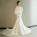成人式ドレス ロング コンサート 高級感 ウェディングドレス オフショルダー 【 結婚式ドレス 送料無料】マーメイド タイト 二次会ドレス 披露宴 後撮り 花嫁ドレス 可愛い 前撮りドレス パーティードレス カラードレス フォトウェディング撮影 お姫様 ワンピース きれいめ