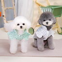 韓国風 ドッグウェア デニム 水玉 小型犬 犬用 ペット服 犬 ★リードも付けれる! お散歩 かわいい ペット用品 お出かけ ワンピース 犬 春夏 けん引 新作...