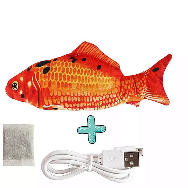 ペット用のぬいぐるみ 楽しいおもちゃ シミュレーション インタラクティブなペットピロー 電気 自動的にジャンプ