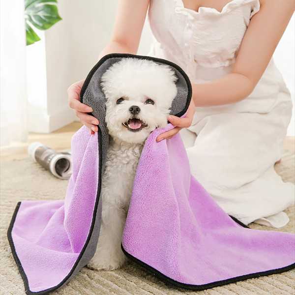 糸くず 出 い速乾性 バスタオル ペットタオル 厚くて吸収性 ある生地 大型犬用 アクセサリー