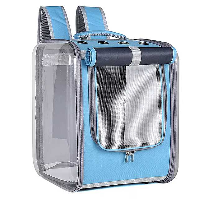 猫 キャリアバッグ 屋外 ペット キャリア 通気性 ある 折りたたみ式 トラベル バッグ 安全ジッパー 付き 小さな 猫 犬