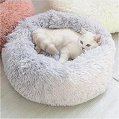 ペット 用 丸い 犬 小屋 冬 用 暖かい 寝袋 長い ぬいぐるみ 子犬 用 クッション