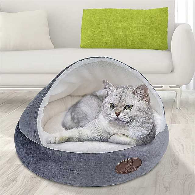 其它 动物 - 暖かい折りたたみ式 子 犬 家 子 猫 寝袋 クッション 洗えるテント バス ケット バケツ