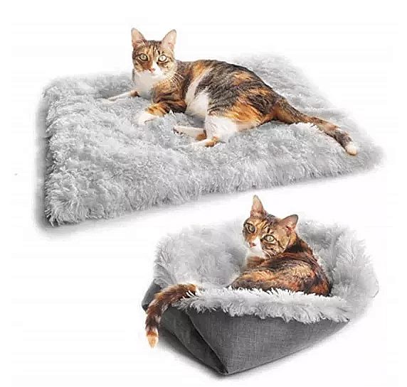猫 ベッド ハウス デュアル ユースロング ぬいぐるみ スーパー ソフト ペット 犬 ベッド 冬暖かい 寝袋 子 犬 犬 巣製品子 猫 マット