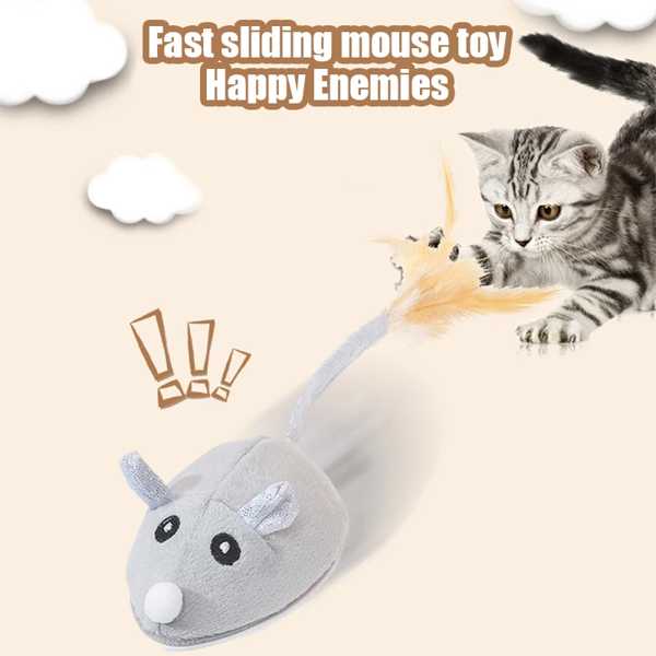 インタラクティブ インタラクティブ マウス おもちゃ USB 充電 羽毛 おもちゃ ゲーム 屋内子猫用 トレーニングおもちゃ