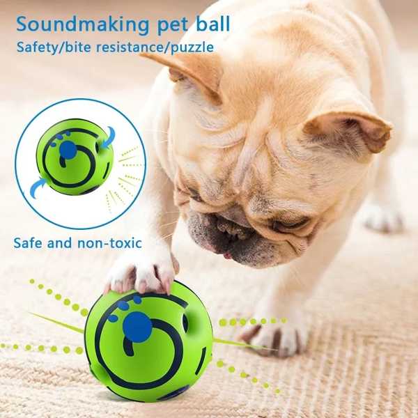 犬 ため ウォブルワッグトイ 輝くボール インタラクティブ 犬 おもちゃ 保管時 音 小さ および大き 犬 ため ペット おもちゃ