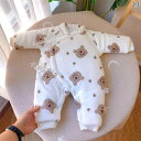 ロンパース 保温 52サイズ 防寒着 ワンピース モンク かわいい 厚手 防寒 新生児 生後0〜3ヶ月 ジャンプスーツ ロンパース プレゼント