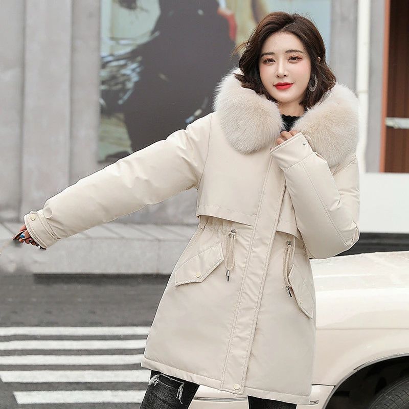アウター 中綿コート 厚手 フェイクファーフード付き 体型カバー 防寒物 冬服ファーコート 秋冬 着痩せ レディース ジャケット 中綿ジャケット コート 無地