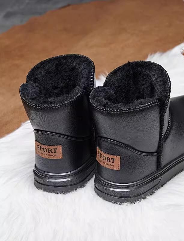 シューズ カット 男性用 モテ 秋冬 ハイ メンズ スノーブーツ 保温性 メンズ コットン 厚手 ファッション シンプル 冬用 紳士靴 東北 滑り止め 防水 シューズ かっこいい オシャレ 韓国 大人