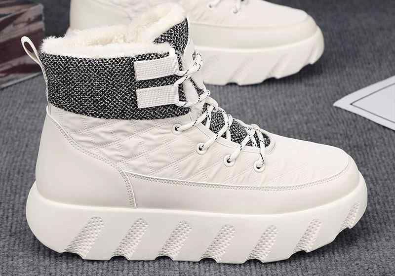 保温性 ファッション 男性用 厚手 大人 モテ 冬用 ブーツ シンプル かっこいい オシャレ ファー 韓国 紳士靴 コットン プラス アウトドア スノーブーツ シューズ コットン シューズ 秋冬 メンズ(4)