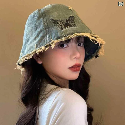 女性用 女性 顔 レディース 春夏 ハット バケット かわいい 秋冬 韓国 帽子 春夏 フィッシャーマン ほつれた ハット大きい おしゃれ デニム 表示 蝶 女性用 女性 顔 レディース 春夏 ハット バケット かわいい 秋冬 韓国 帽子 春夏 フィッシャーマン ほつれた ハット大きい おしゃれ デニム 表示 蝶