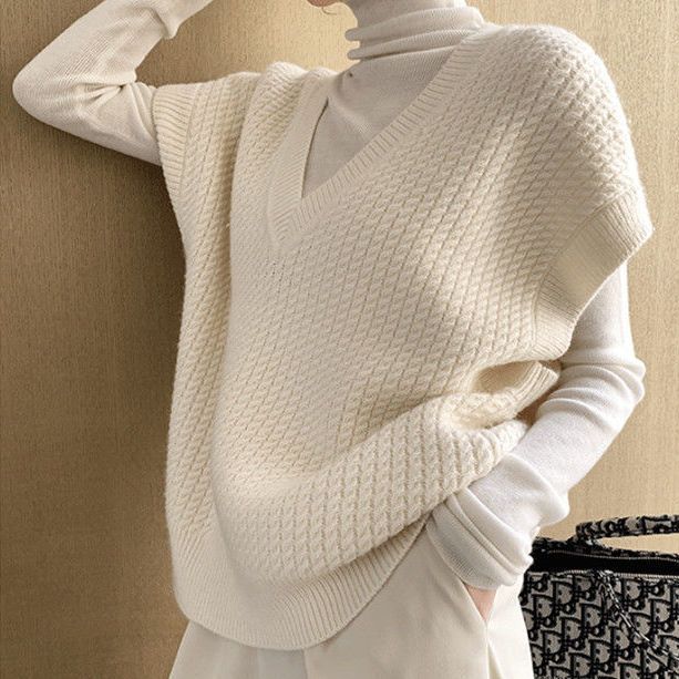 ニット カジュアル リブニット ス 無地 レイヤード レイヤード 大きいサイズ ニット ノースリーブ サマー レディース リブ ニット ファッション ネック ロング丈 シンプル 重ね着