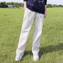 女の子 カジュアル パンツ 春秋 高校生 子供 ワイドレッグ 中学生 ストレート ズボン 普段使い レディース ファッション