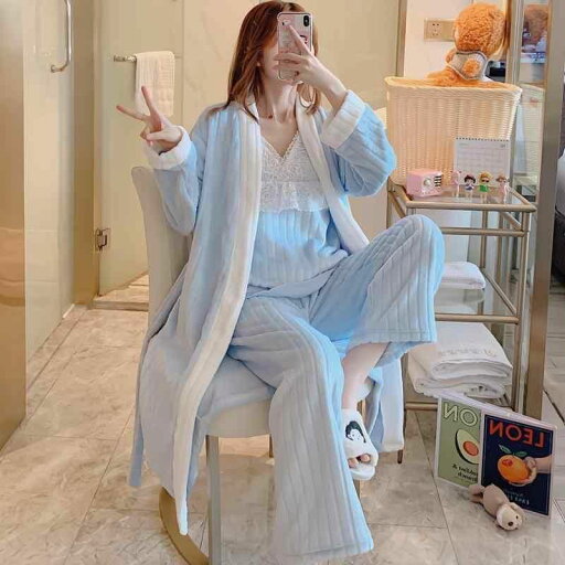 パジャマ 魅惑 レディース 秋冬 コーラル 起毛 暖かい 厚手 3点 ホーム 服 Vネック ナイトウェア レース パジャマ 魅惑 レディース 秋冬 コーラル 起毛 暖かい 厚手 3点 ホーム 服 Vネック ナイトウェア レース