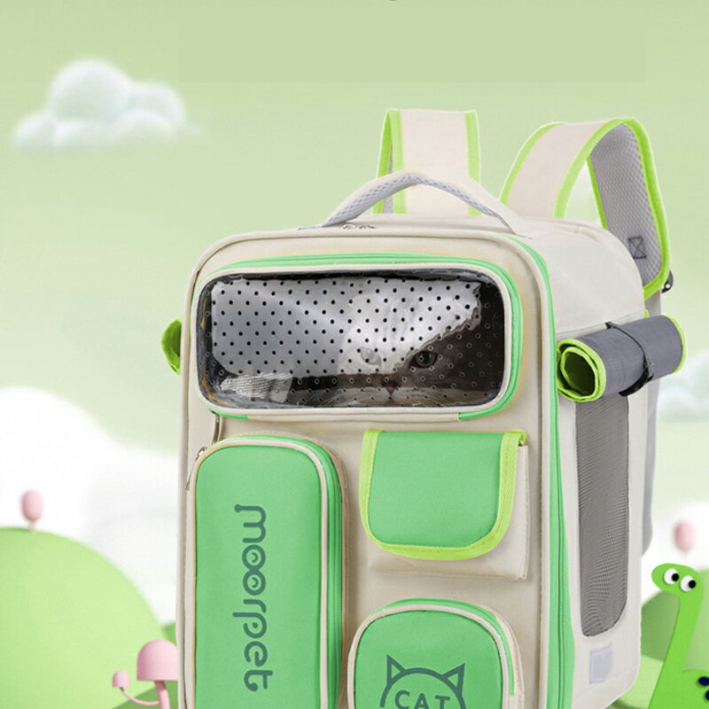 猫キャリーバッグ ペットバッグ 外出用 通気性 大容量 リュック 猫 犬 ペット用品