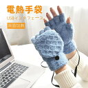USB 電熱手袋 セール 冬用 あったか USB接続 指なし 手袋 手袋 ヒーター手袋 ヒーター 送料無料 防寒 パソコン作業用 加熱 暖かい グローブ ヒータ...
