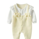 子供服 肌着 ベビーウェア 厚手 0?1歳 59CM?90CM おしゃれ あったか 秋冬 赤ちゃん 冬服 長袖 女の子 新生児 カバーオール 百日祝い 蝶結び ギフト 着ぐるみ かわいい 防寒 コットン ベビー服 プレゼント 出産祝い ファッション 柔らかい 幼児 ロンパース