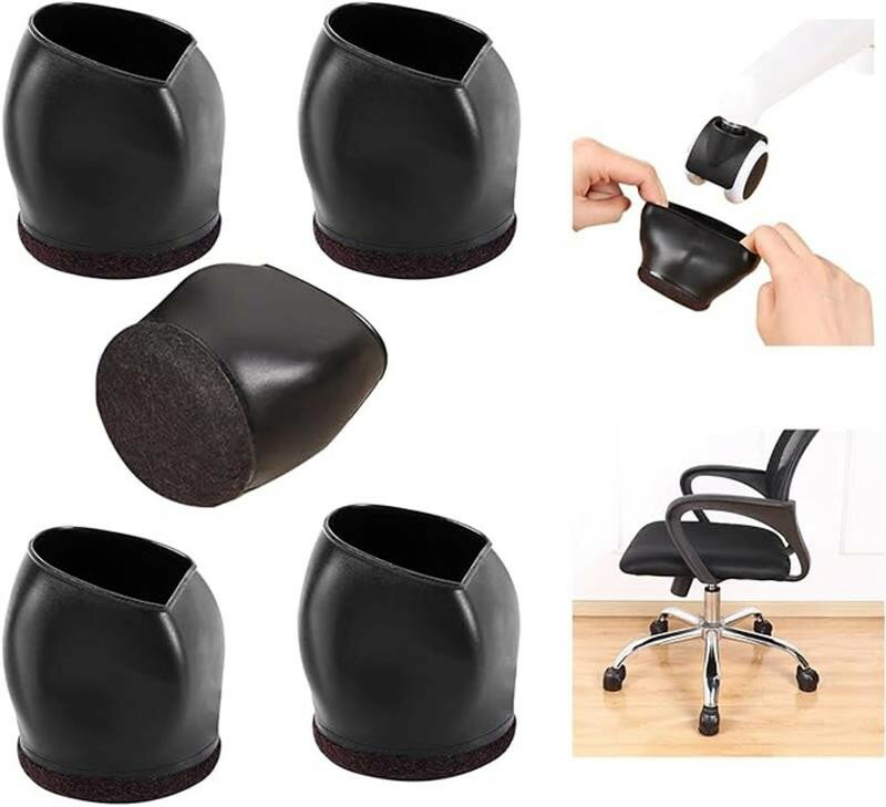 防止傷家具の足カバー 丸脚用 滑り止め きず防止 騒音 キャスター台 地震用ストッパー 防振ゴム キャス..