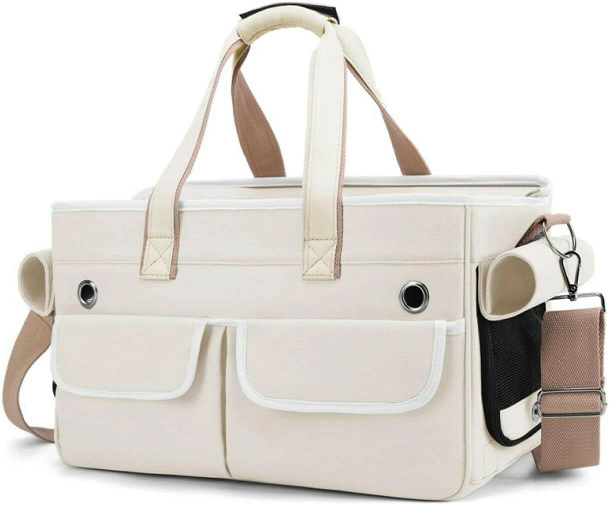 災害避難 電車移動 散歩 通院 キャンピング 旅行 車載 携帯便利 軽量 通気性 うさぎ 犬 猫 ショルダー..