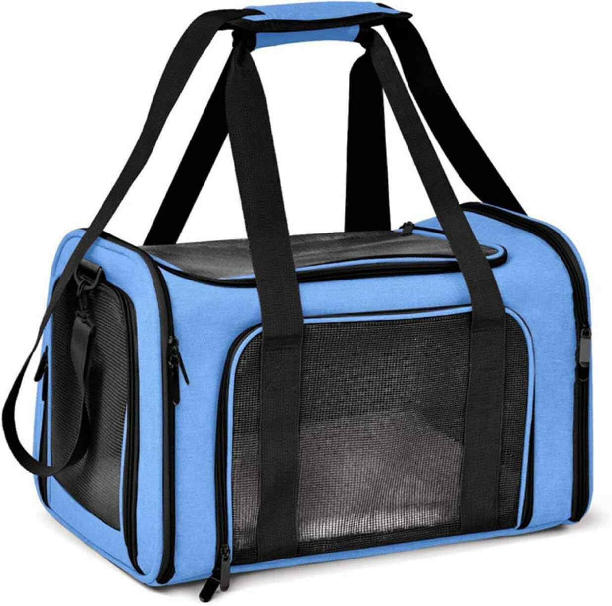 電 散歩 犬キャリーバッグ 調節可能 ブルー 通気性 小型犬 犬 キャリー 犬 ペットキャリーバッグ リュック キャリーバッグ リュック L 猫キャリー 軽量 折りたたみ 猫 リュック ペットキャリー