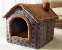 取り外し可能 寝床 クッション 犬用ハウス 猫用 夏用マット ペットクッション マット 44*36*39 室内用 ドーム型ベッド ペットソファー 2WAY ペッ...