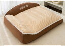 寝 ペット用品 通年用 ぐっすり眠る もこもこ ふわふわ 柔らかい 洗える おしゃれ 寝床 小動物 猫 中型犬 80*60*23 小型 マット ペットソファー ブラウン ペットベッド ペットクッション