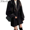 アウター お出かけ 仕事 カジュアル オシャレ きれいめ ゆったり テーラード トレンチコート ラシャコート 防寒 防風 暖かい 冬 大きいサイズ レディース ミドル丈 ベルト付き チェスターコート(4)