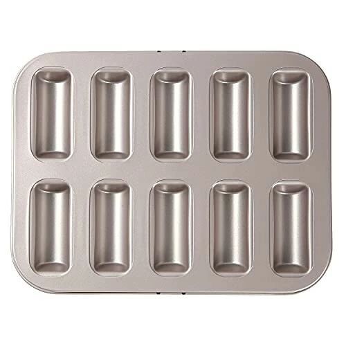 シリコン加工天板 (スティックフィナンシェ型（ラフト型）10個取) 厚口鋼板仕様