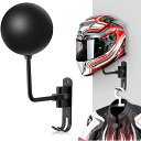フック付きメタル 壁掛け バイク用ヘルメットホルダー フットボールベースボールヘルメット用 ヘルメットラック バイクアクセサリー キャップ ヘルメットハンガー ...