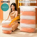 保管 旅行 携帯 持ち運び コンパクト チャック袋 衣類収納 トラベル用品 収納用品 省スペース かさばらない 出張 持ち歩き 衣類用 3枚セット 中が見え 吸引器不要 押すだけ 洋服用 日用品 巻くだけ ジッパー袋 クリア 圧縮袋 旅行用品 トラベルポーチ 【送料無料】衣類圧縮袋