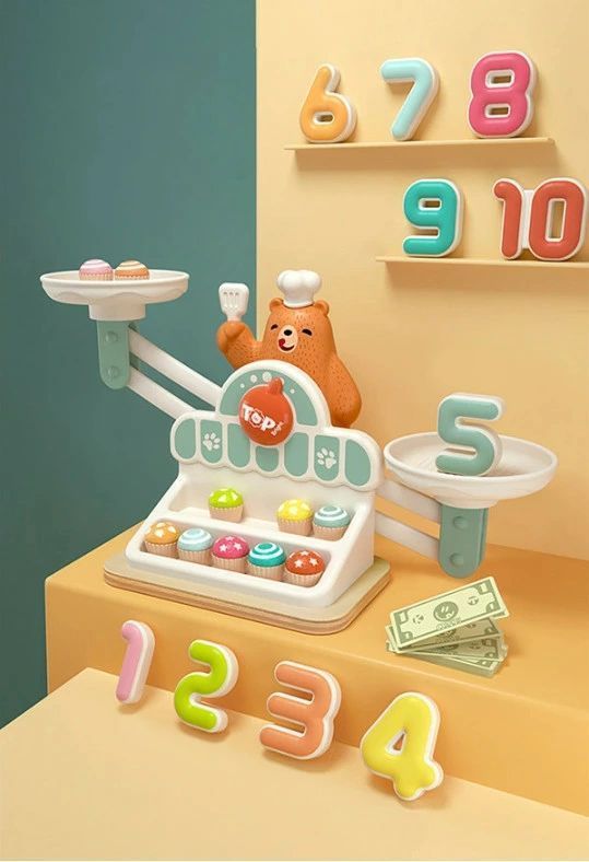 バランスゲーム 引き算 数学 算数 幼児 熊 計算 子供 子ども おままごと キッズ 学習 足し算 天秤 【送料無料】おもちゃ 知育玩具 知育 数学